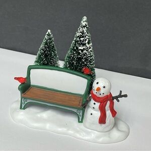 Department 56 Our Own Village Park Bench Colonial House of Collectibles box VTG